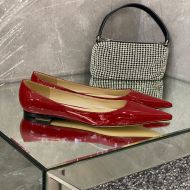 Jimmy Choo Love Flats Women Patent Leather Red